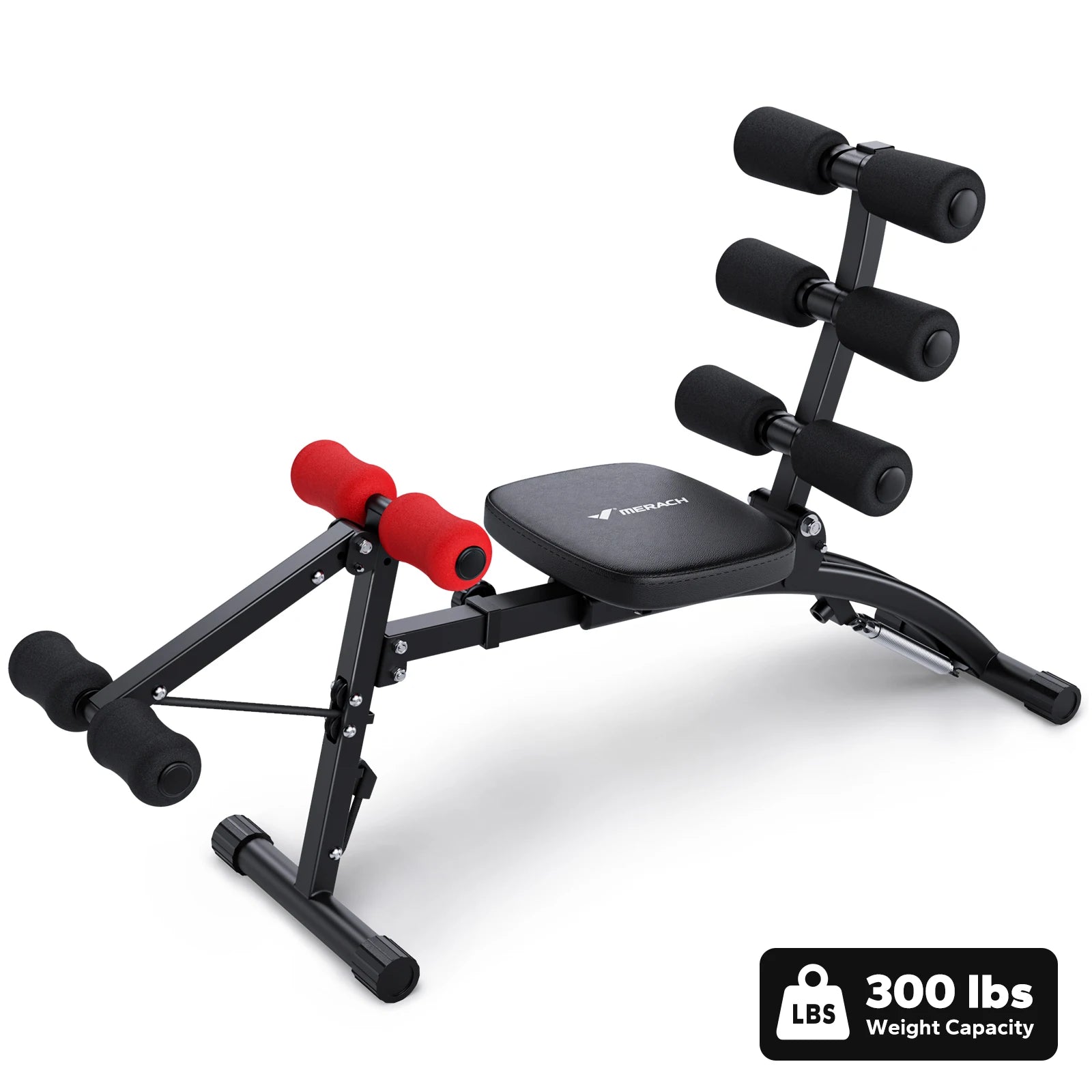 MERACH Ab Machine Multi Functional Adjustable Ab Trainer Bench
