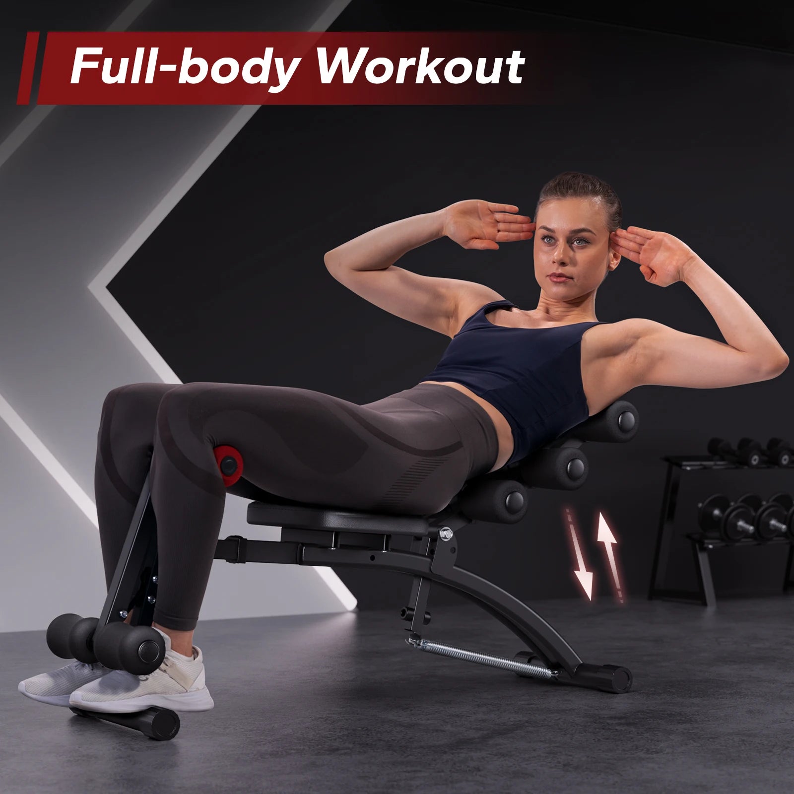 MERACH Ab Machine Multi Functional Adjustable Ab Trainer Bench