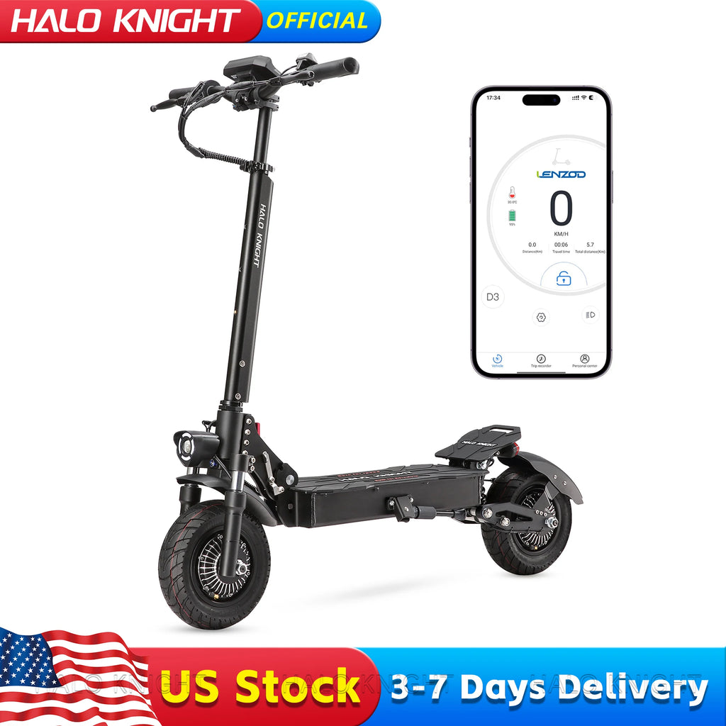 Halo Knight T104 Dual Motor 2400W Foldable Electric Scooter