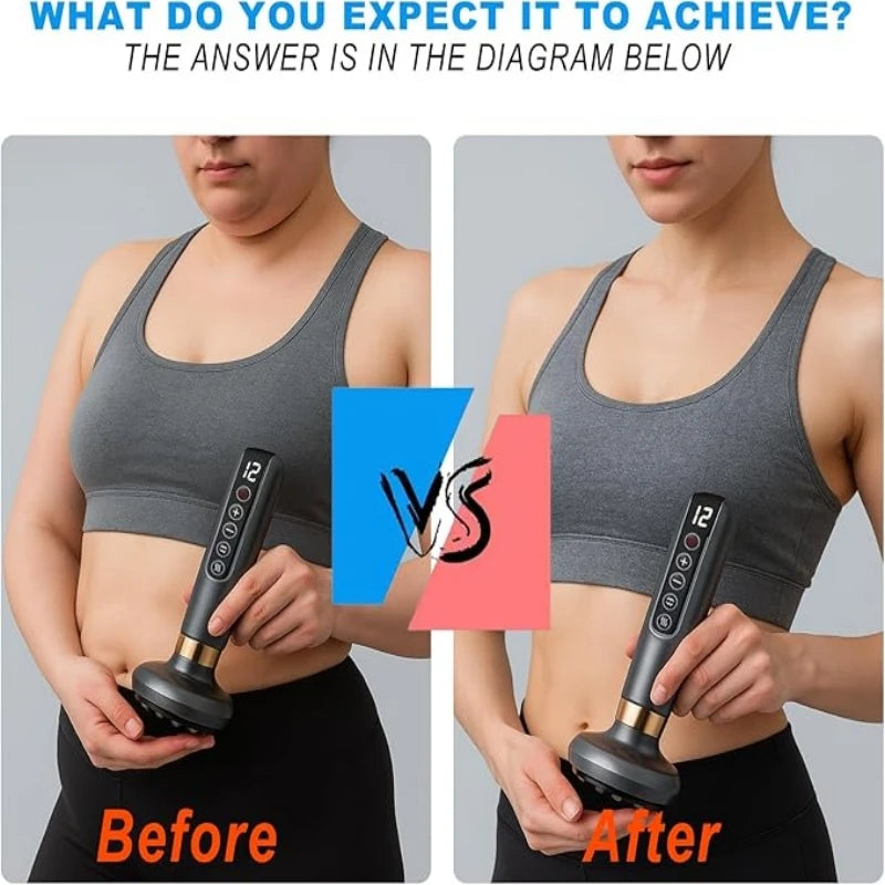 Full Body Cupping Scraping Massager USB Powered With Vacuum Cupping Technology 12 Level Intensity
