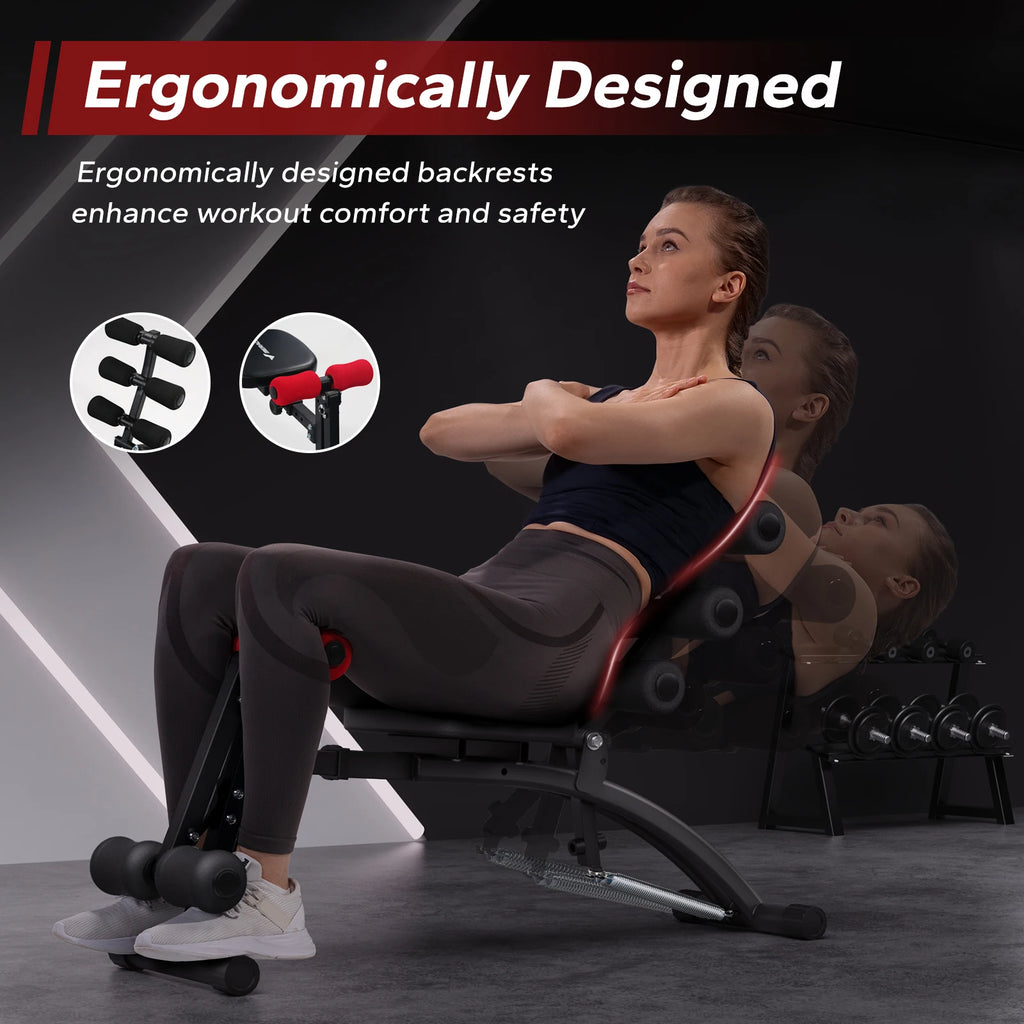 MERACH Ab Machine Multi Functional Adjustable Ab Trainer Bench
