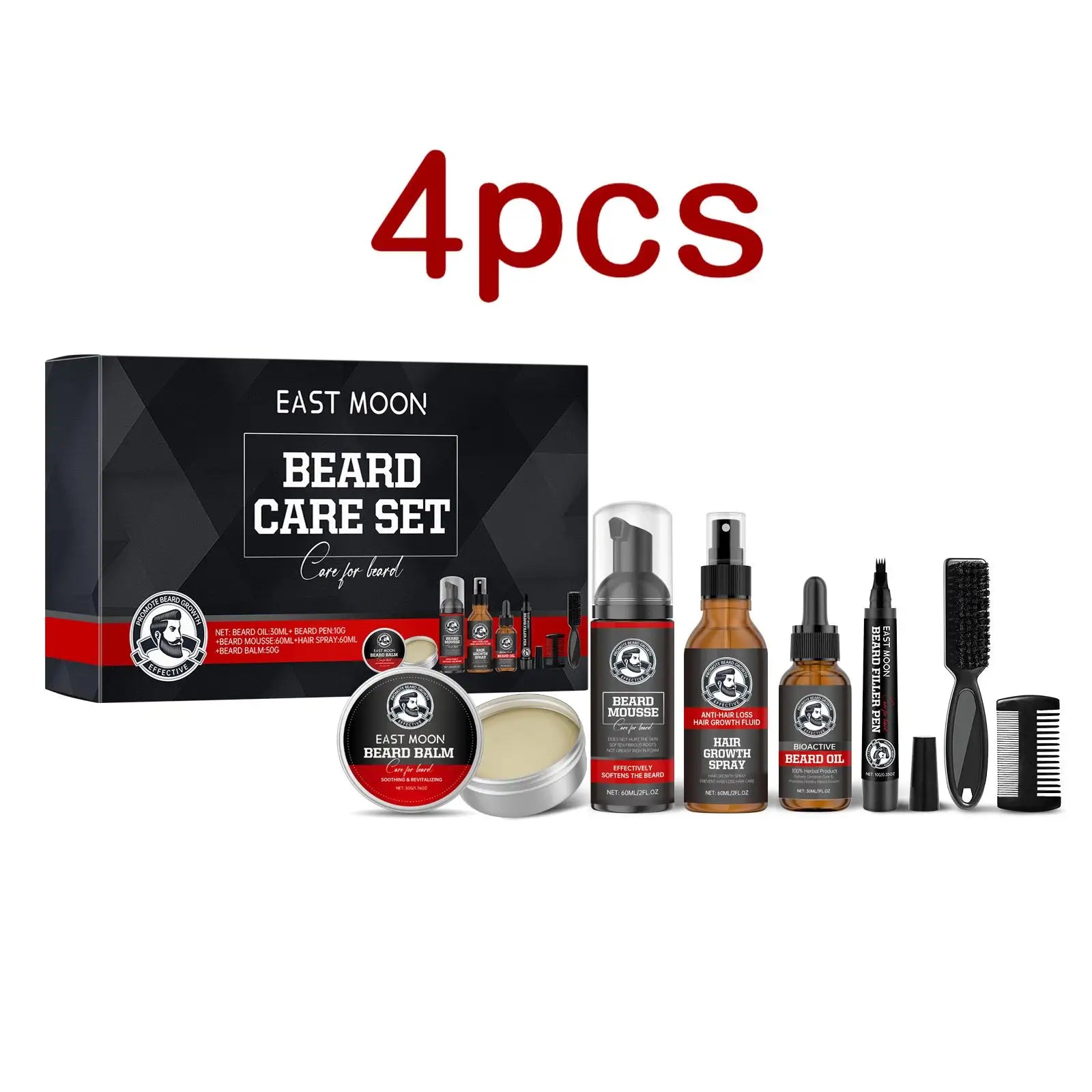 East Moon Sandalwood Beard Care Set for Men