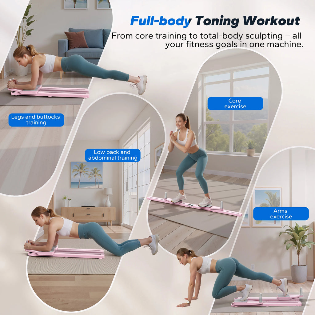 MERACH Pilates Board Multifunctional Ab Trainer With Anti Slip Design