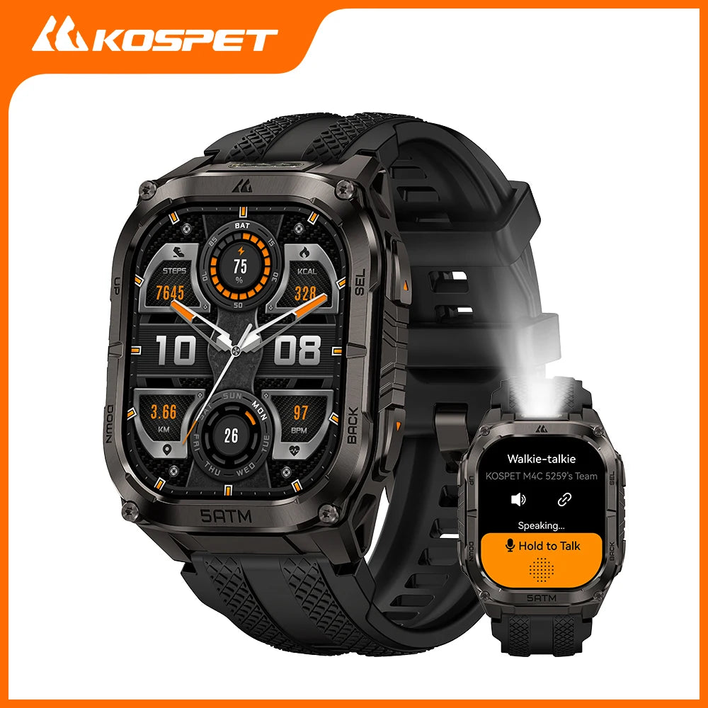 KOSPET Tank M4C Rugged Smartwatch With GPS Military Grade