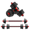 NONED Adjustable Dumbbell to Barbell Set With Anti Slip Grip