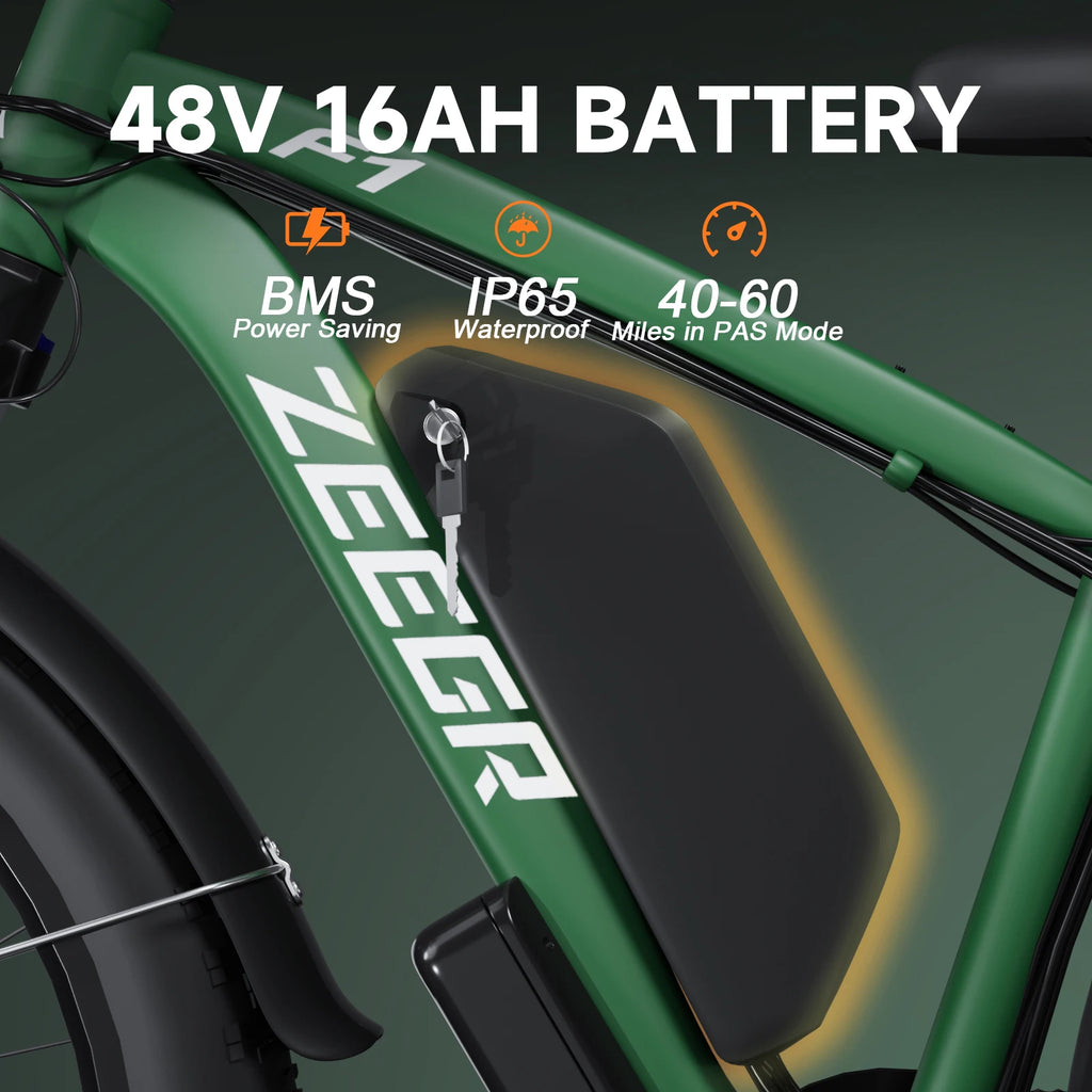 MOOBELO F1 Electric Bike 2000W Peak, 48V 16Ah Battery