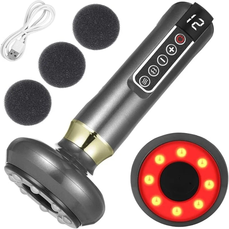 Full Body Cupping Scraping Massager USB Powered With Vacuum Cupping Technology 12 Level Intensity