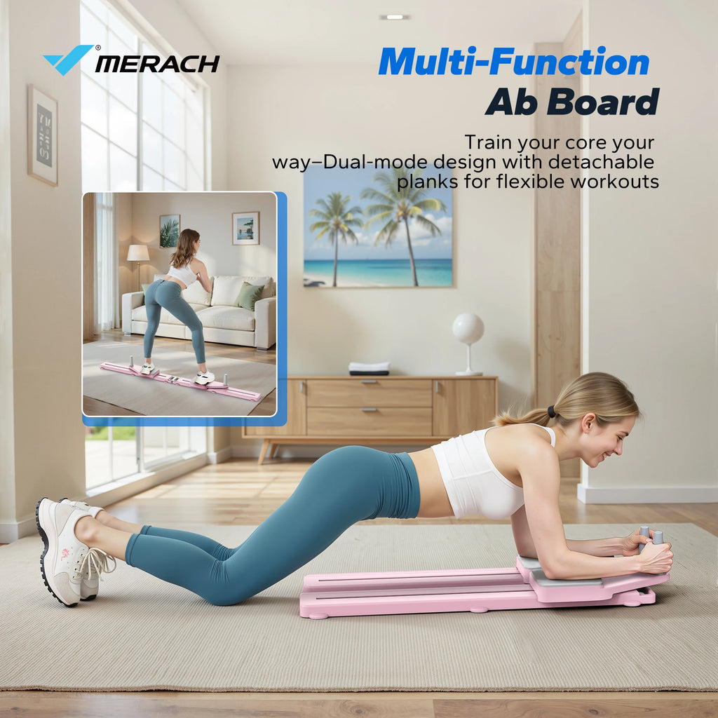 MERACH Pilates Board Multifunctional Ab Trainer With Anti Slip Design