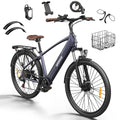 QRONGE 1000W Peak Electric Bike, 70 Mile Range, 7 Speed