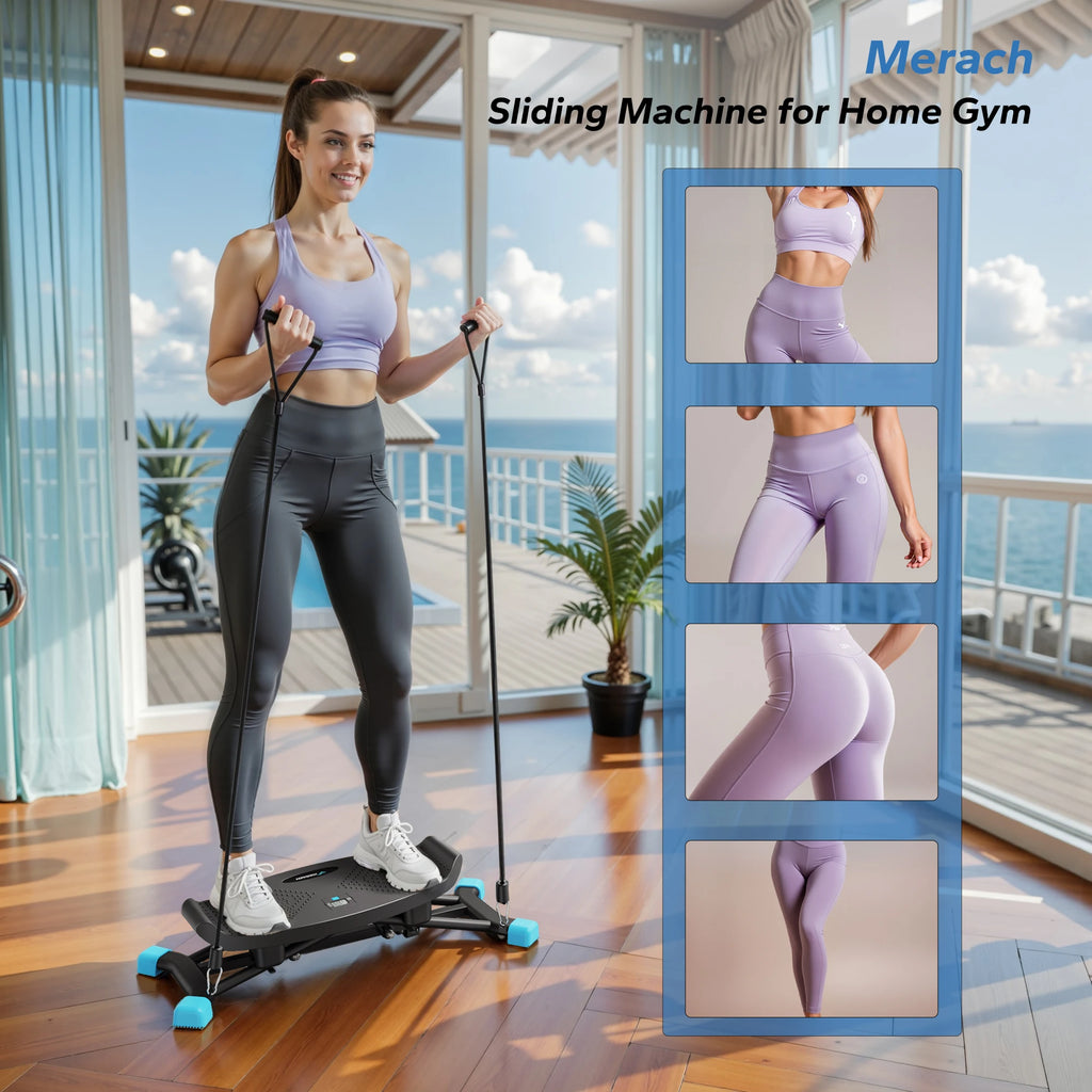MERACH Ski Machine Simulated Ski Training Cardio Workout