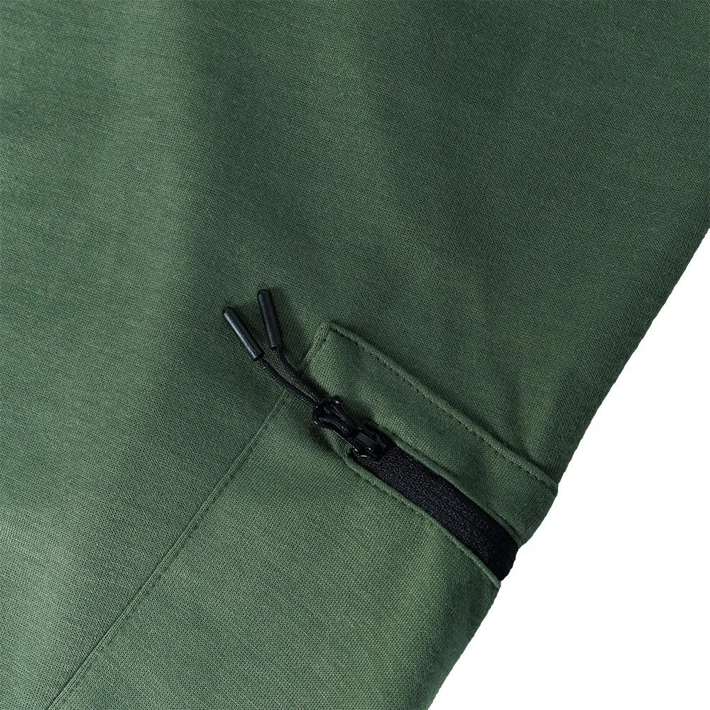 NONECN Men's Fleece Lined Slim Fit Tech Joggers Zipper Pockets