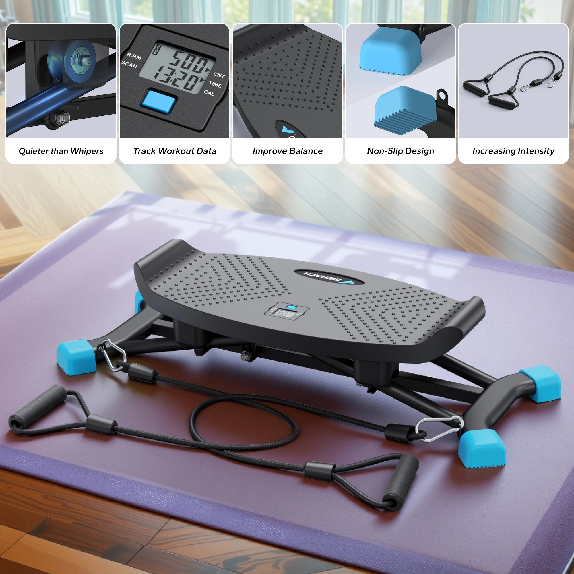 MERACH Ski Machine Simulated Ski Training Cardio Workout