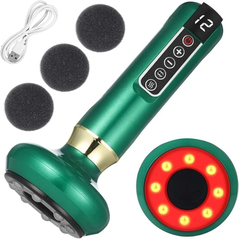 Full Body Cupping Scraping Massager USB Powered With Vacuum Cupping Technology 12 Level Intensity