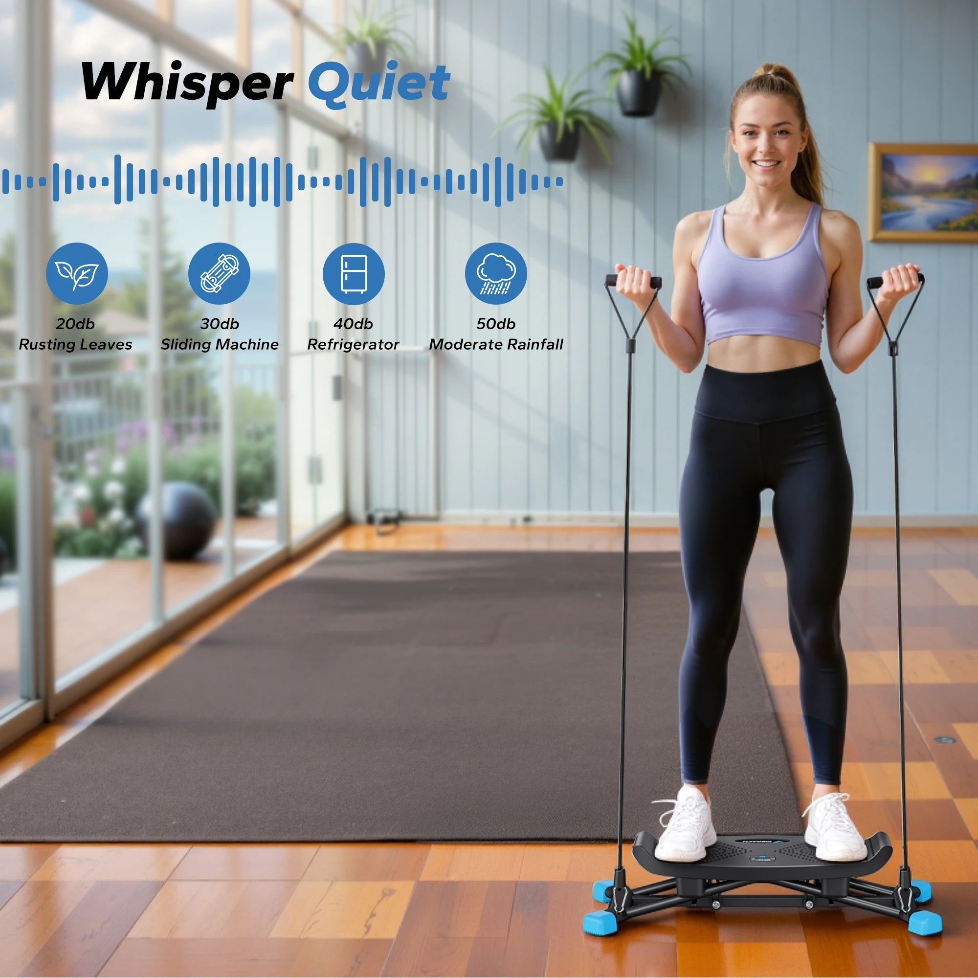 MERACH Ski Machine Simulated Ski Training Cardio Workout