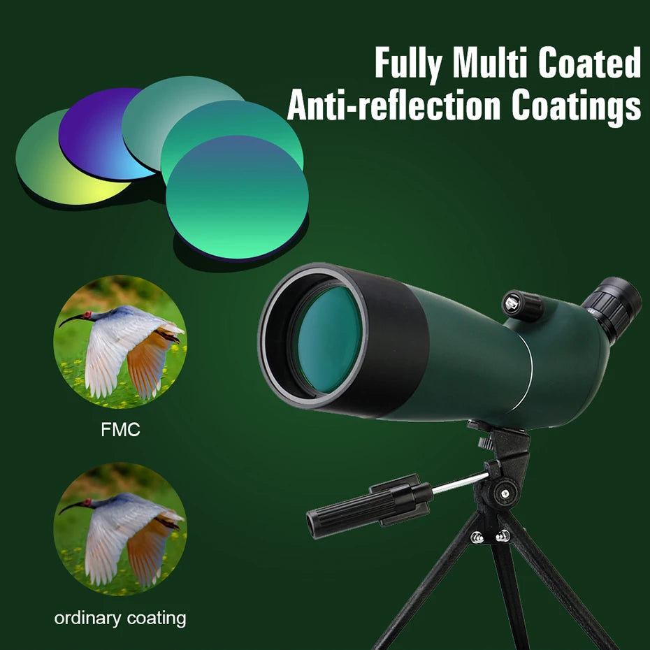 SVBONY 25x to 75x Zoom Spotting Scope for Bird Watching