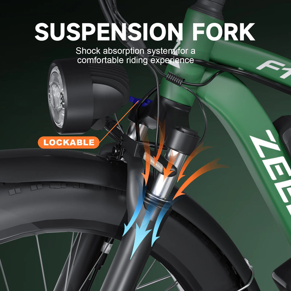 MOOBELO F1 Electric Bike 2000W Peak, 48V 16Ah Battery