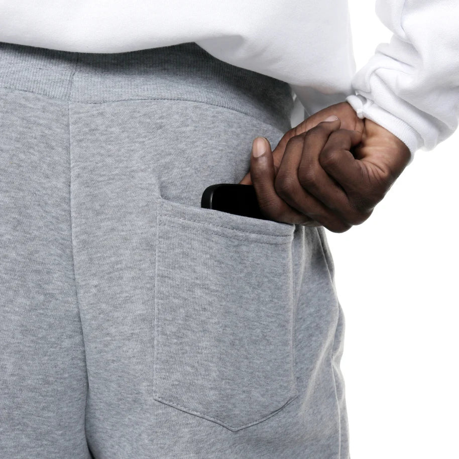 NONECN Men's Fleece Lined Slim Fit Tech Joggers With Zippers