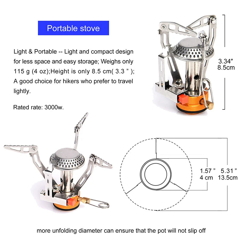 Widesea Camping Cookware Set With Portable Pot And Cup