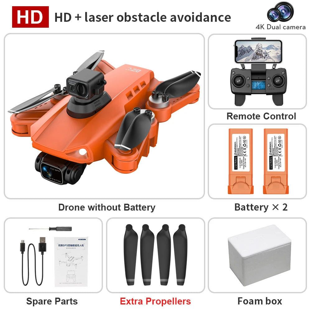 ISHOWTIENDA L900 Pro Se Drone 4K HD GPS Camera 5G WiFi FPV Brushless RC Helicopter