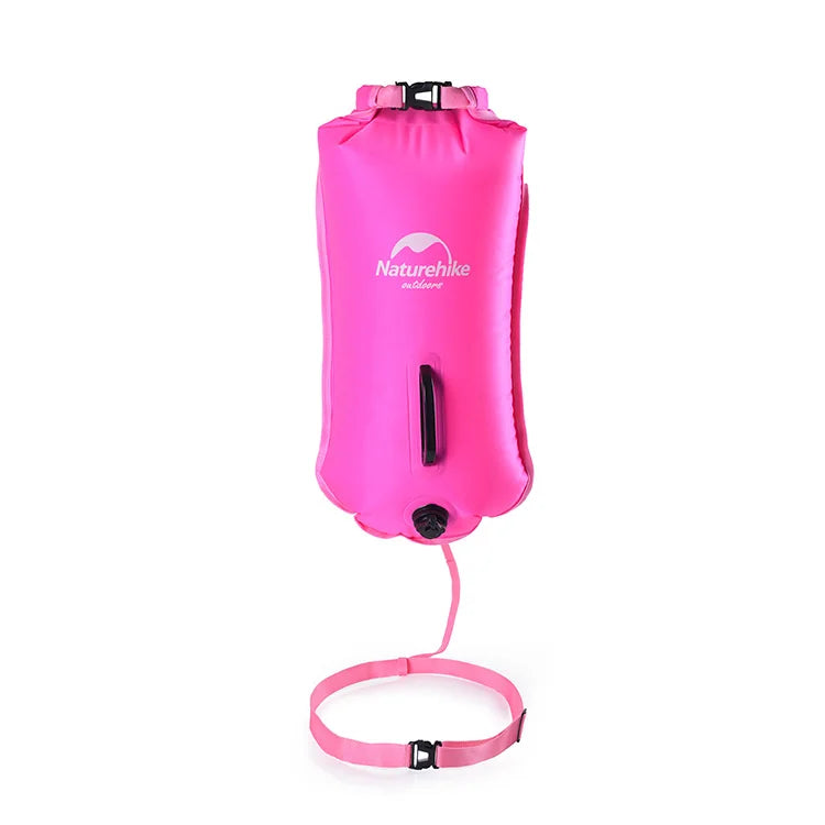 Inflatable Swimming Buoy Waterproof Dry Bag Flotation Belt With Dual Airbags