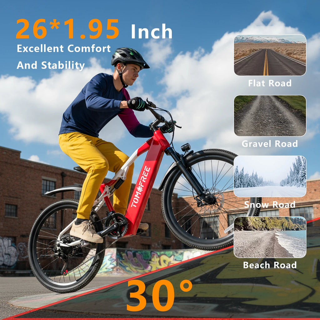 XT90 1500W Electric Bike 48V 20Ah All Terrain Brake