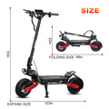 LELEKUAIC 1200W Electric Scooter for Adults With Dual Brakes