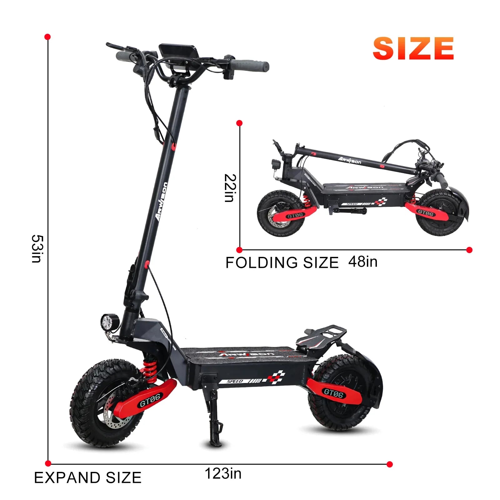 LELEKUAIC 1200W Electric Scooter for Adults With Dual Brakes