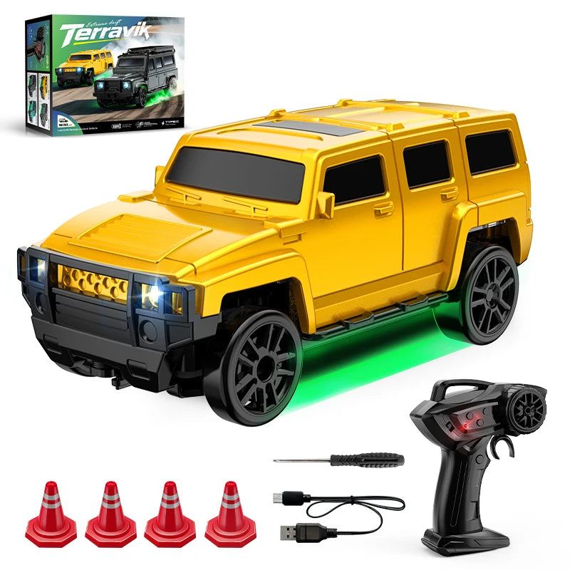 ANTSIR 2Point4G Desktop Mini HyperPerformanceEngineering Drift Car 4WD RemoteControl Model