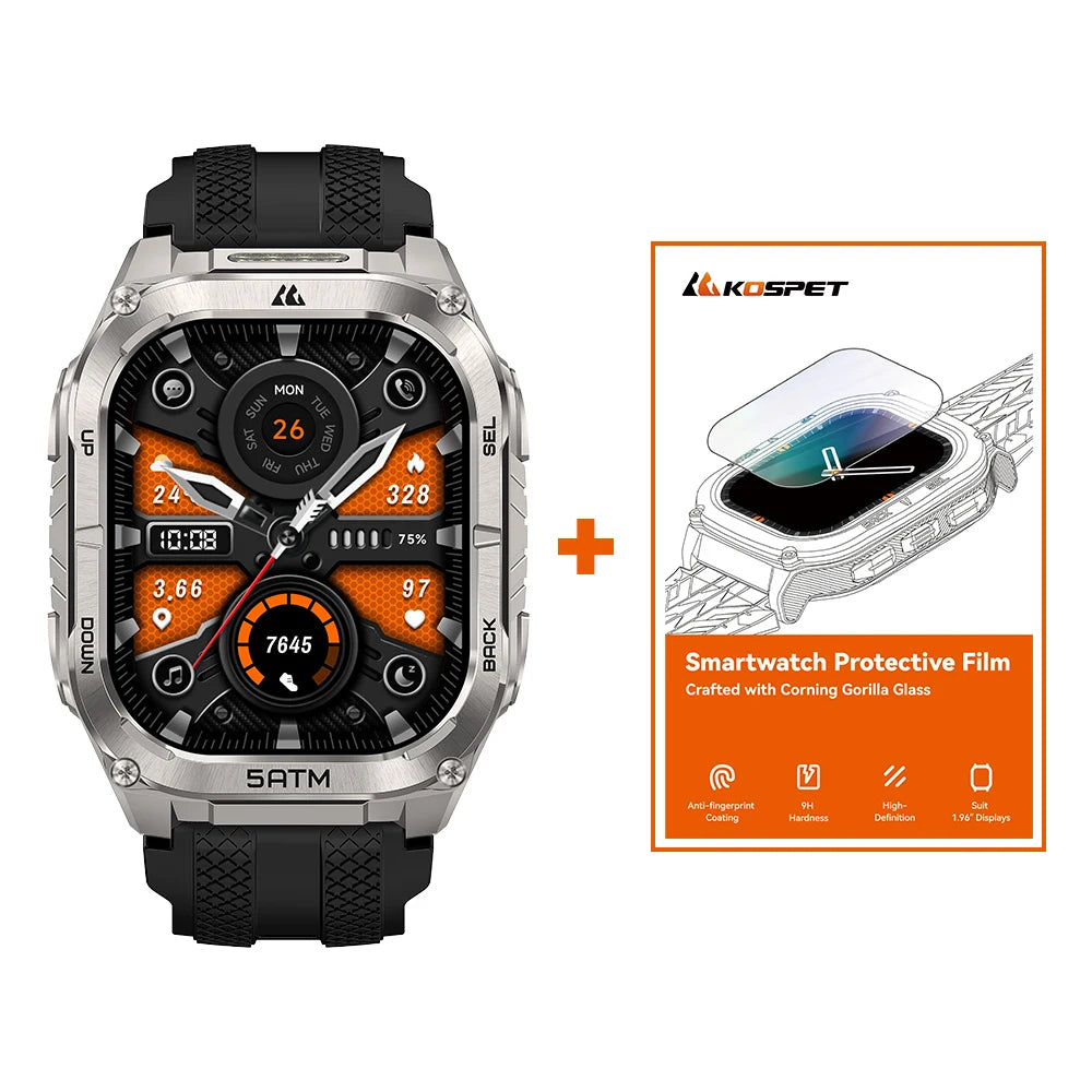 KOSPET Tank M4C Rugged Smartwatch With GPS Military Grade