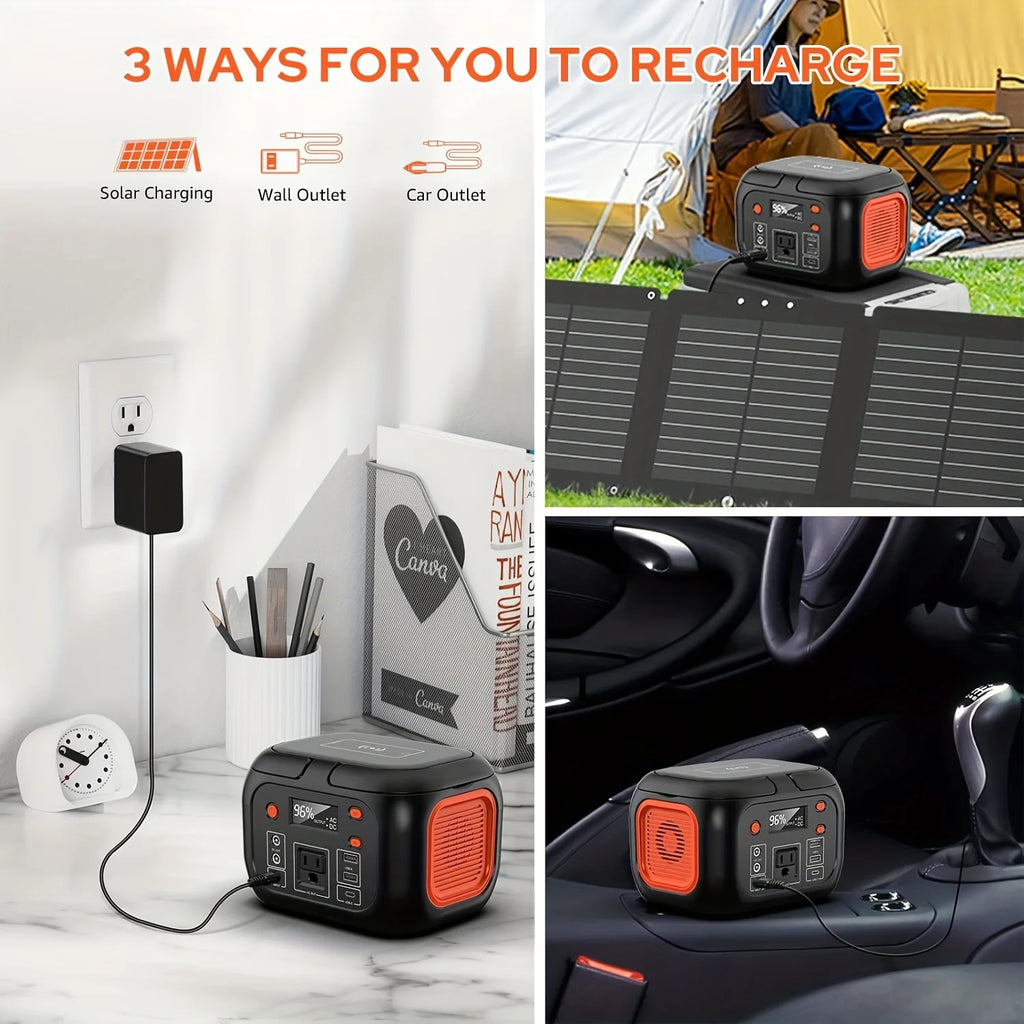 SinKeu 150W Portable Power Station With 30W Solar Panel