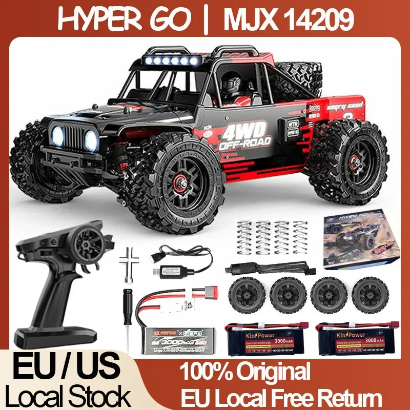 JIUSICE RC Car 4WD Brushless 2.4G Remote Control Off Road