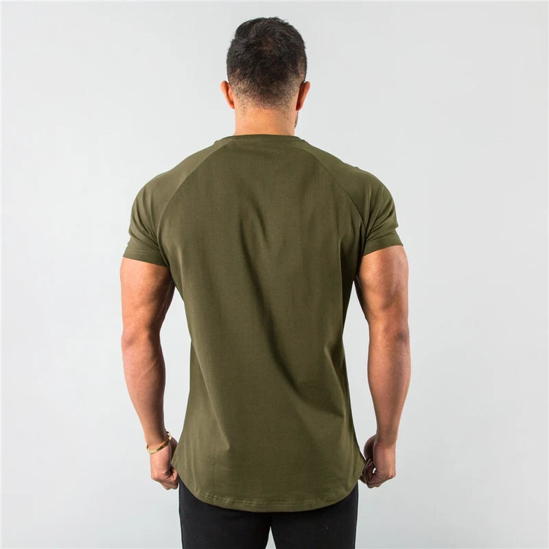 Mens Fitness Tee Short Sleeve Gym Shirt
