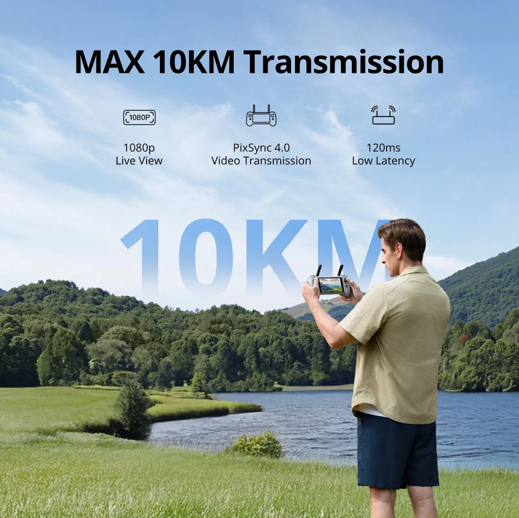 Potensic Atom 2 Drone With PTD 1 Remote 4K Video 8K Photos 10km Range AI Night Tracking