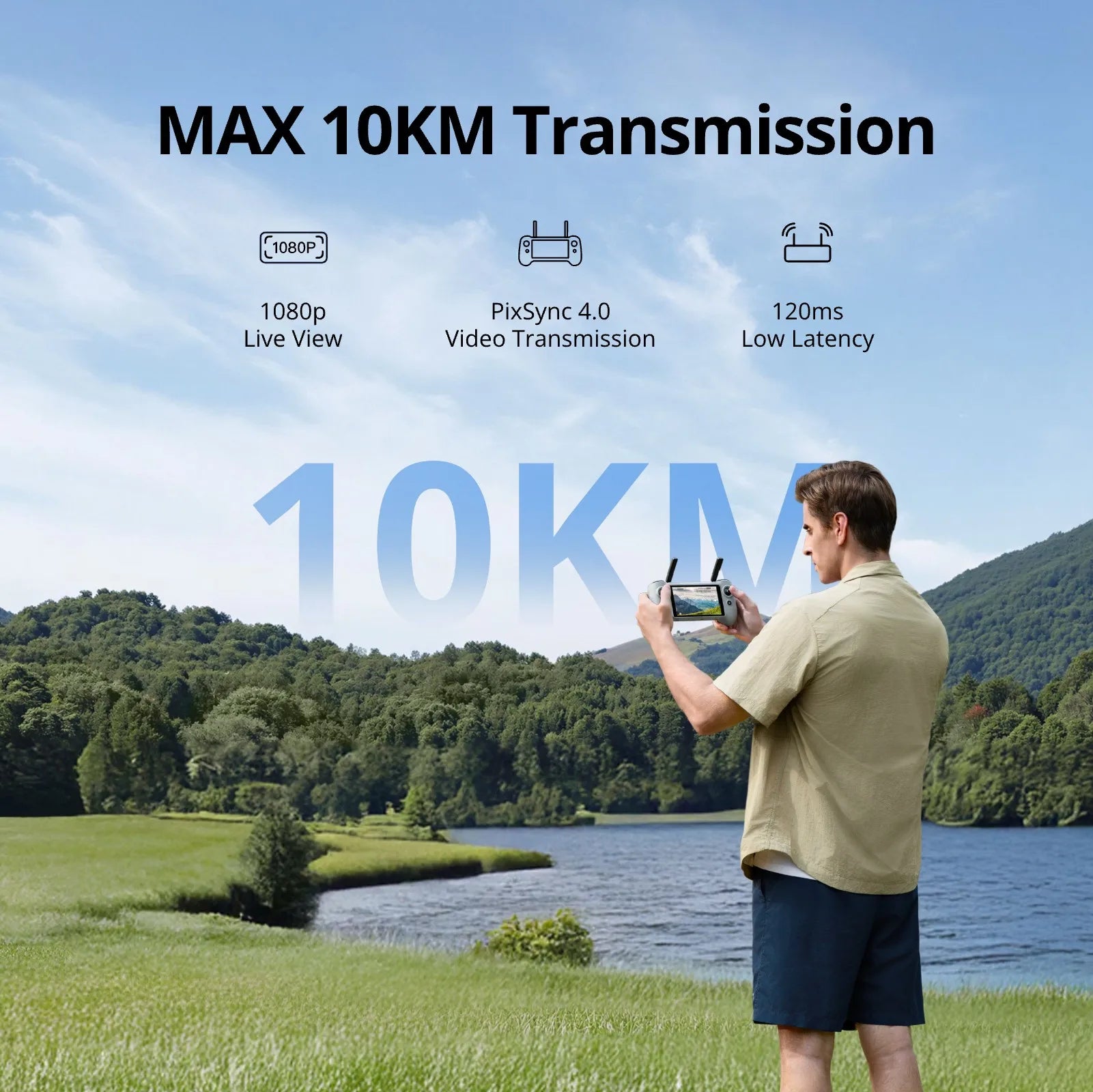 Potensic Atom 2 Drone With PTD 1 Remote 4K Video 8K Photos 10km Range AI Night Tracking