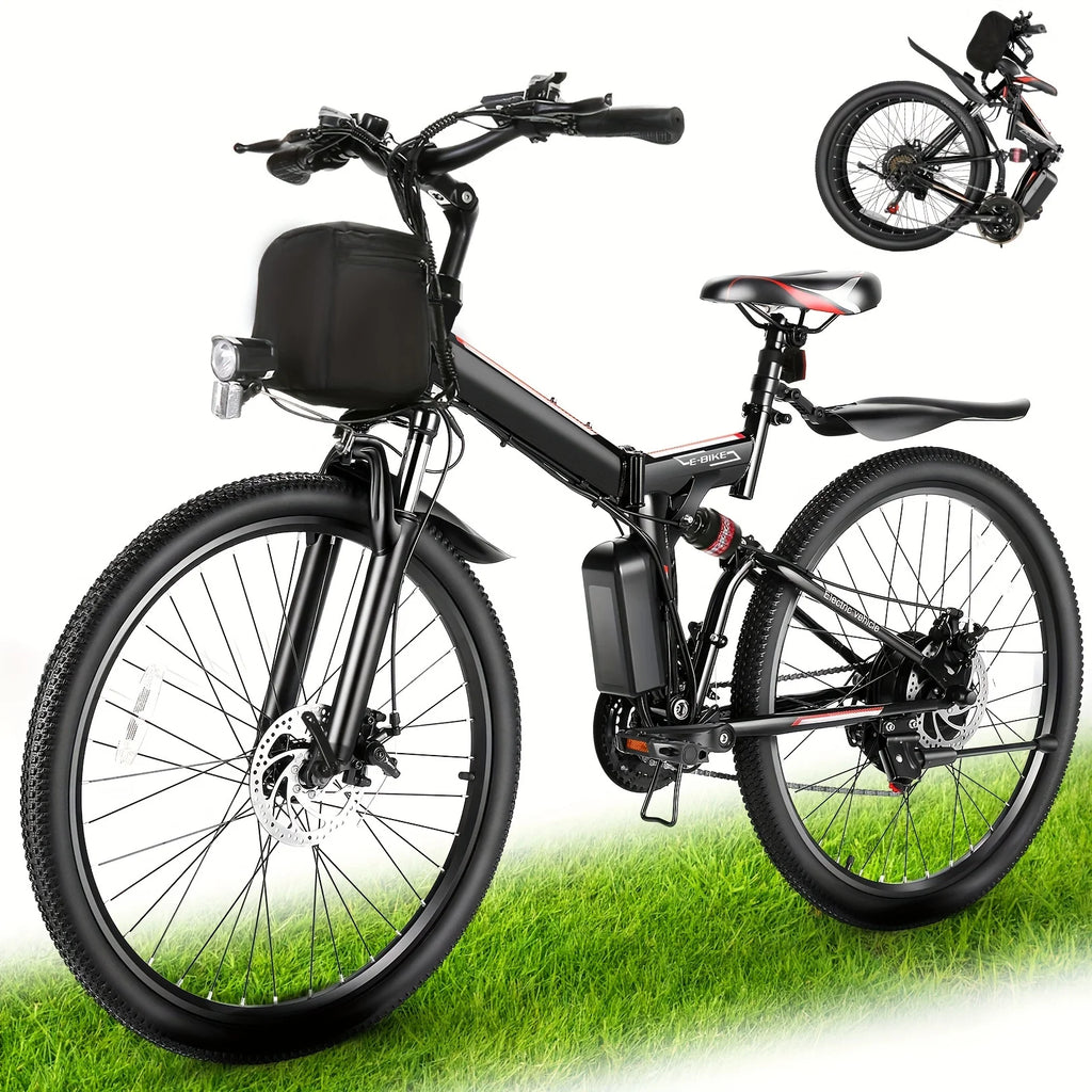 Vivi Folding Electric Bike 500W 48V Removable Battery 50 Mile Range