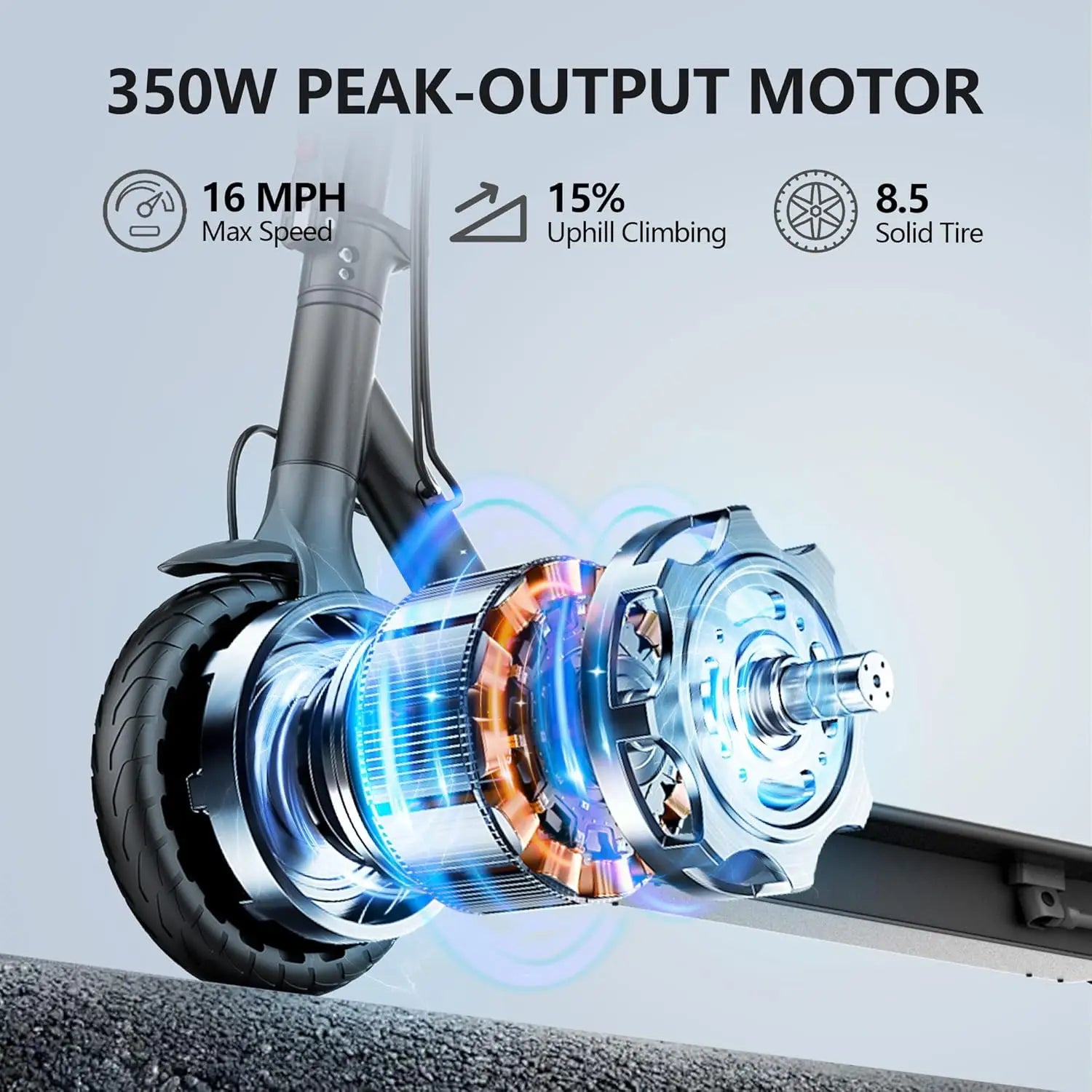 Ladped LP60 Electric Scooter 350W 19 MPH Foldable for Adults
