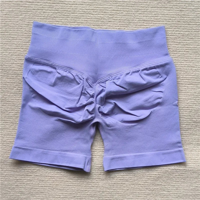 LEDP Seamless Gym Running Shorts For Women Biker Yoga Athleisure