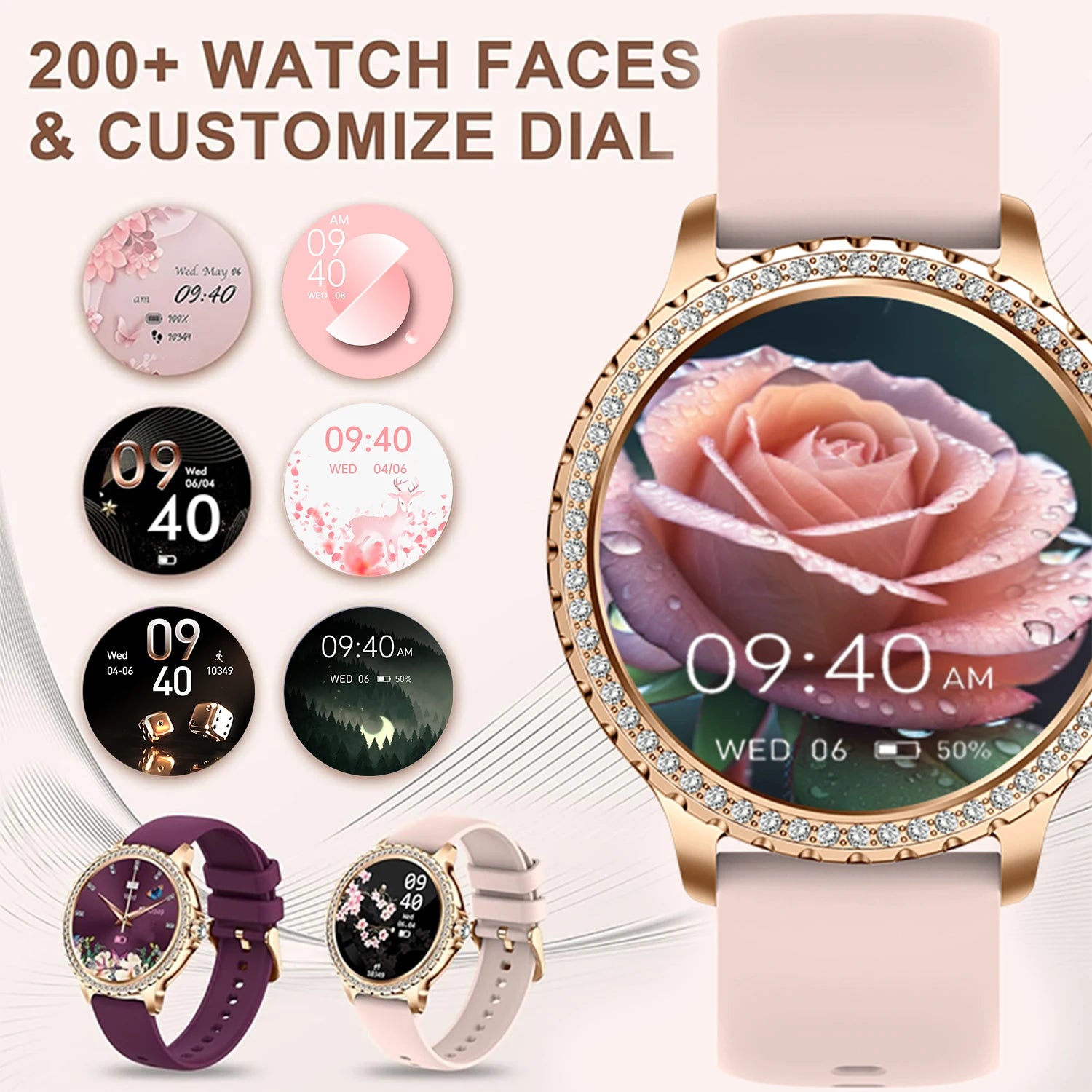 INNOFOVO Women’s Smartwatch Fitness Tracker With Wireless Calls