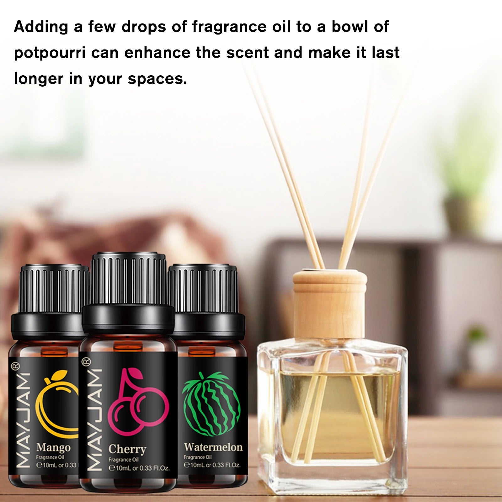 MAYJAM Fruit Fragrance Oil For Reed Diffusers
