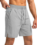 Men's Quick Dry Athletic Shorts With Zipper Pockets Lightweight Gym