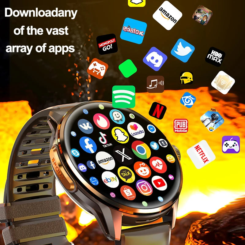 5G and 4G Smartwatch with AMOLED Display and Google Play