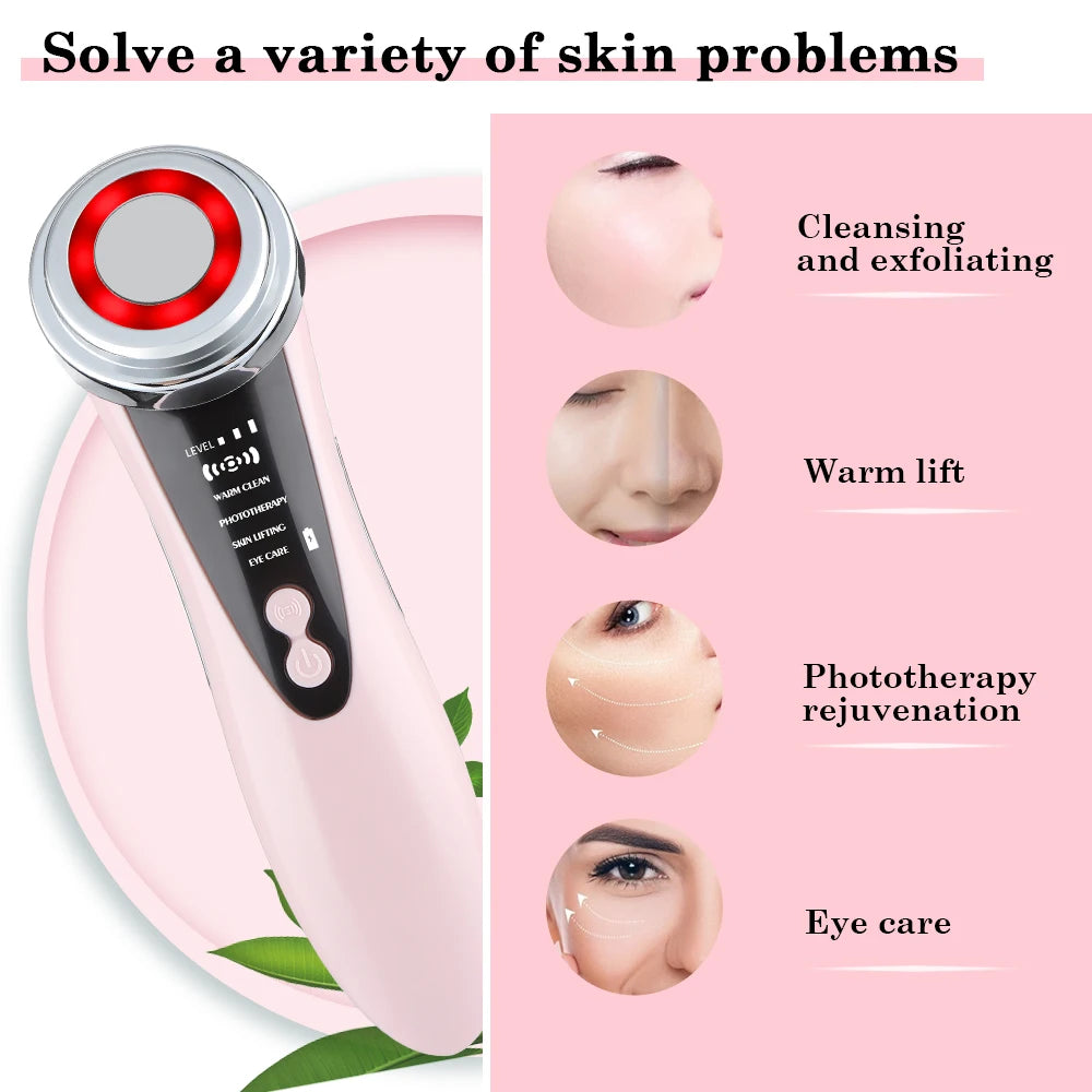 PASTSKY 4in1 Facial Massager With Light Therapy And Lifting