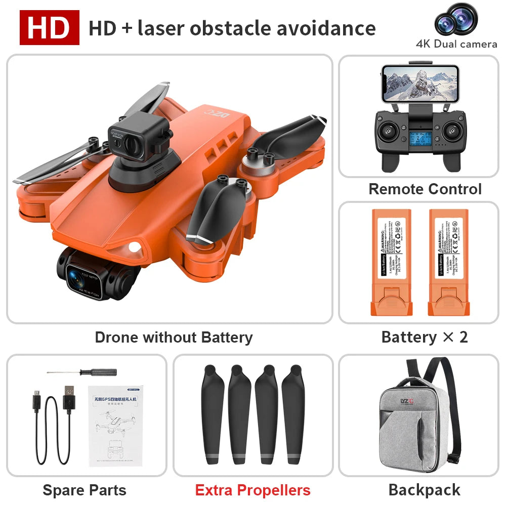ISHOWTIENDA L900 Pro Se Drone 4K HD GPS Camera 5G WiFi FPV Brushless RC Helicopter