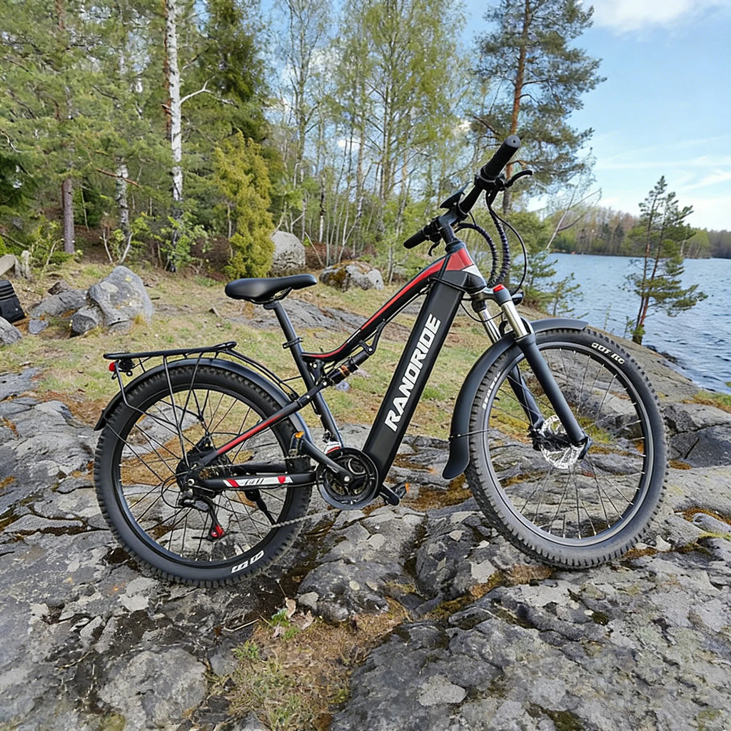 RANDRIDE YG90 1000W Full Suspension Electric Mountain Bike