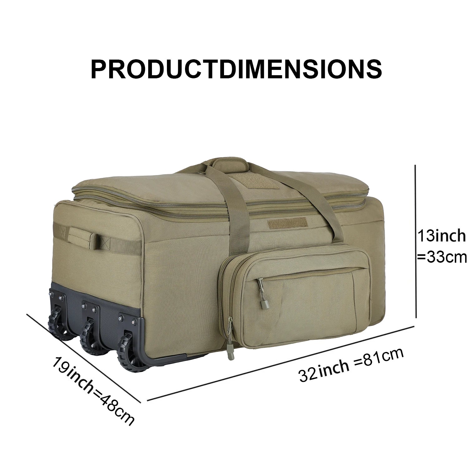 LQARMY 124L Outdoor Camping Travel Bag Waterproof Nylon Luggage Case