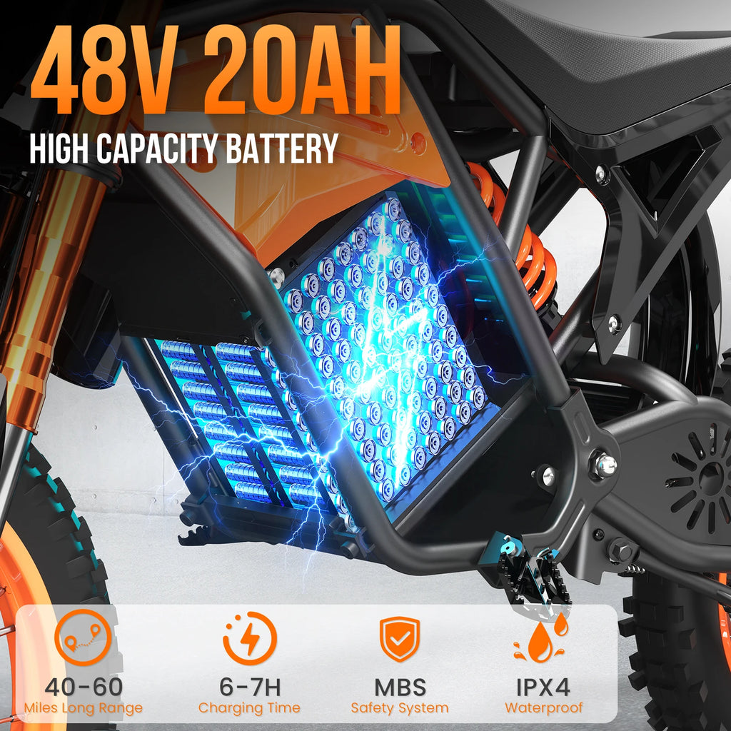 EILLEO SPACEWALK EB007 Electric Dirt Bike for Adults
