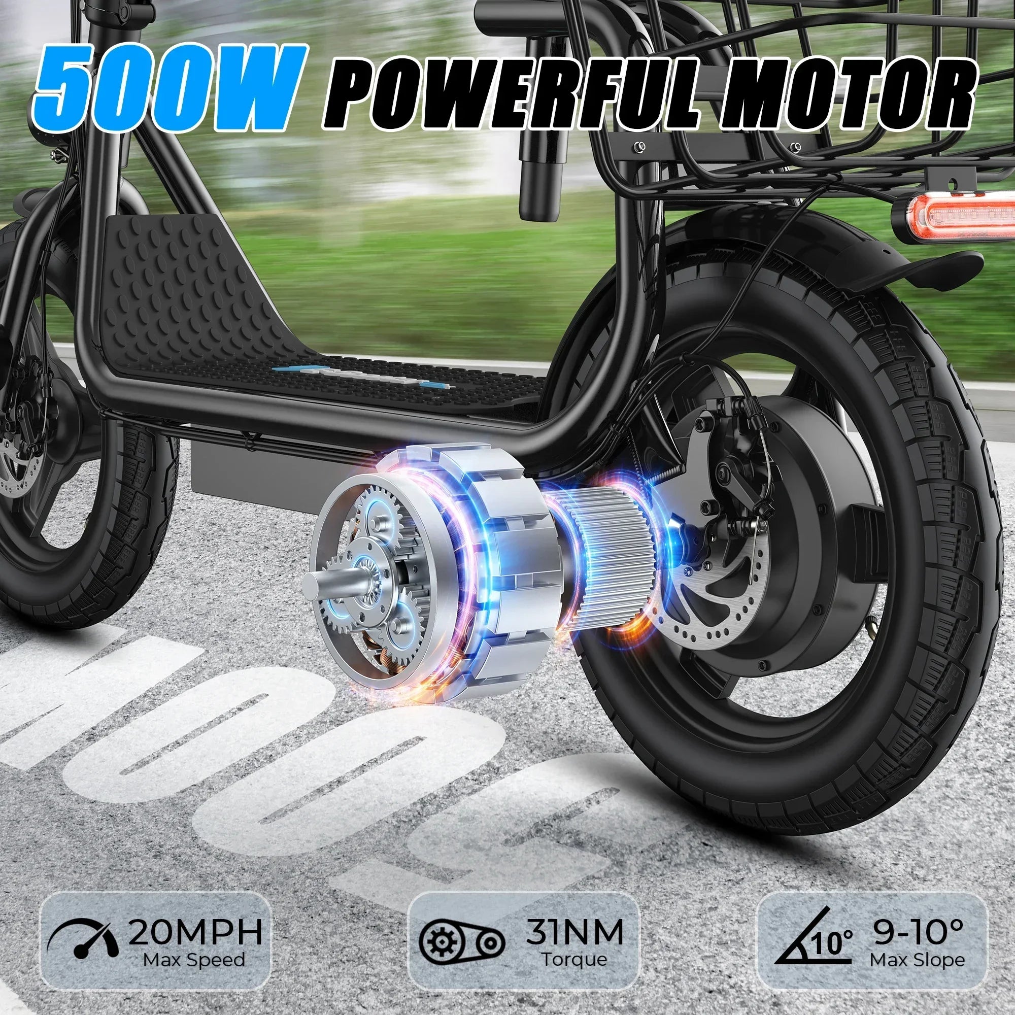 Varun P2 Electric Scooter 500W 48V Battery Foldable Escooter