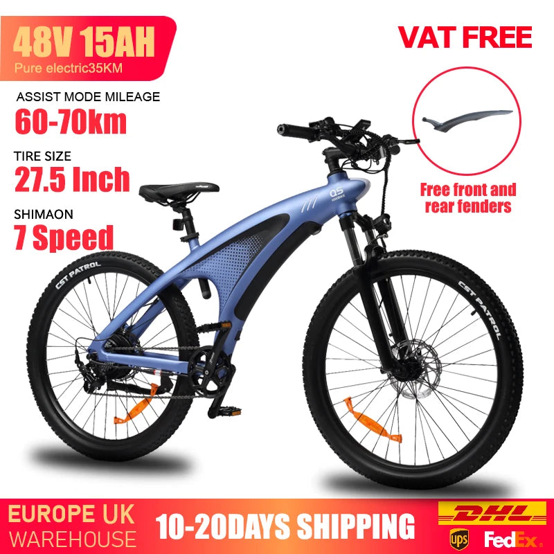 HUANCI Q5 Mountain Electric Bike 48V 20Ah Aluminum Frame