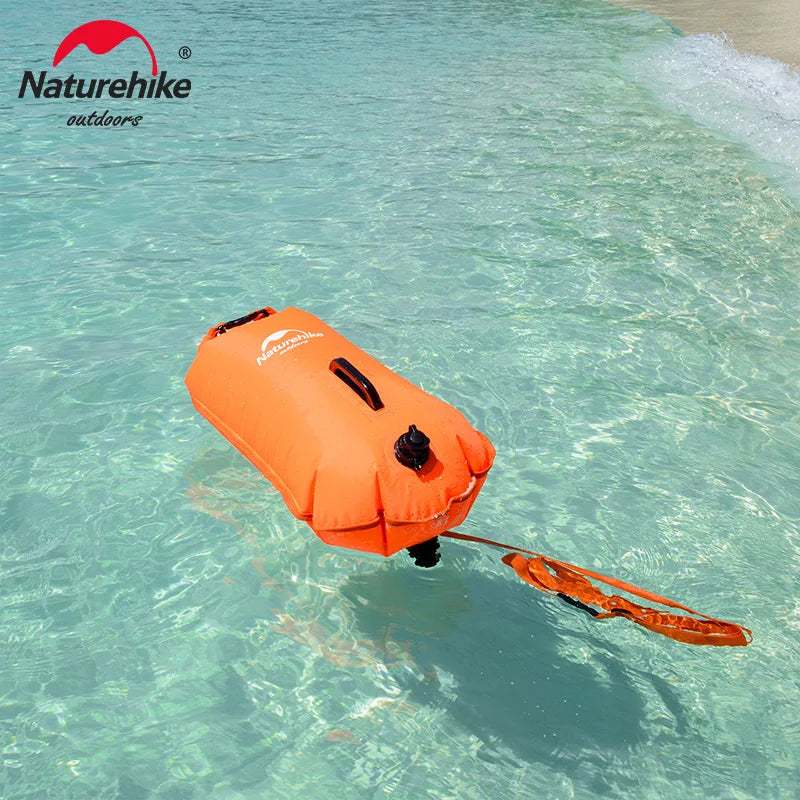 Inflatable Swimming Buoy Waterproof Dry Bag Flotation Belt With Dual Airbags