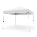 Folding Slanted Canopy Tent 210D Oxford Cloth Cover Iron Tube Portable Patio Umbrella for Trade Shows Event Outdoor Beach Garden